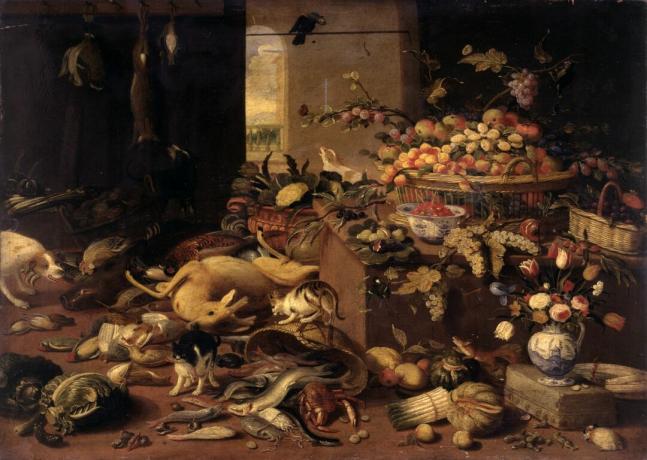 Мртва природа, према Јану ван Кесселу, 17. век, уље на дасци, 37 к 52 цм