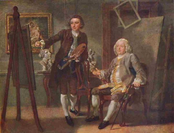 Роберт Валполе први гроф од Орфорда Кг у студију Франциса Хаимана Ра око 1748-1750