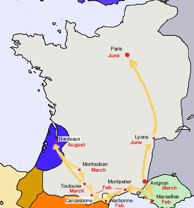 1348. Црна смрт се проширила Француском