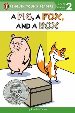 Свиња, лисица и кутија - насловница књиге нивоа 2 за почетнике